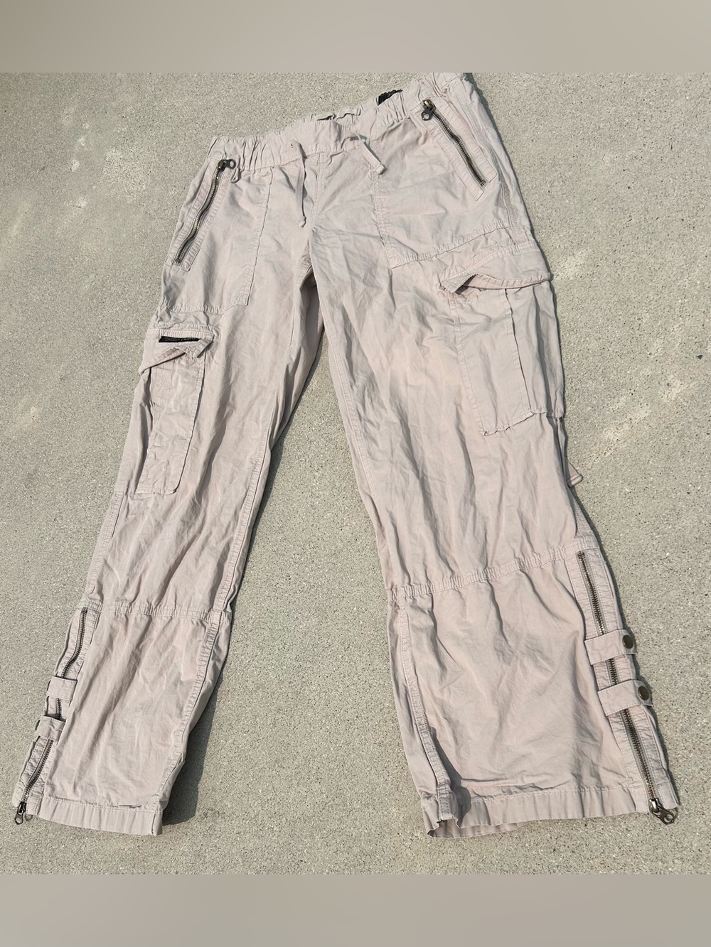 Superdry Women's Light Beige Cargo Pants